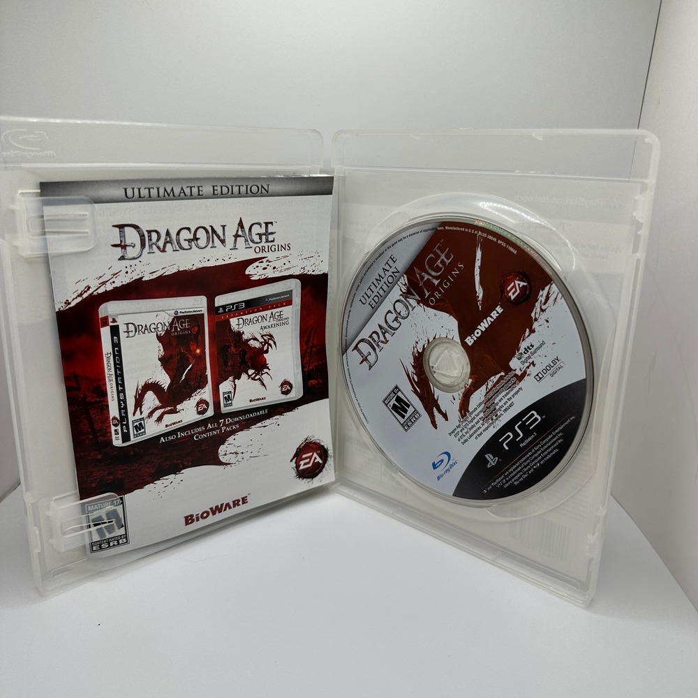 PS3 Dragon Age Origins Ultimate Edition PlayStation 3 CIB Manual